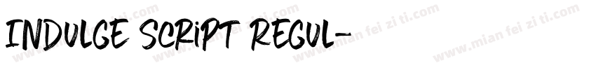 Indulge Script Regul字体转换